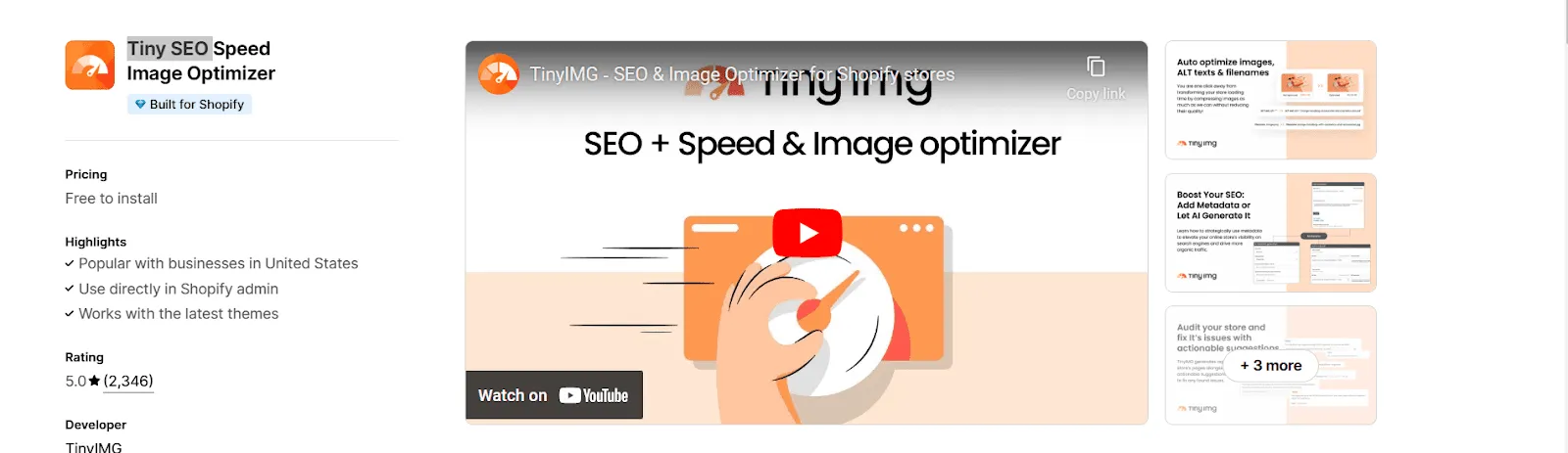 Tiny SEO Speed Image Optimizer